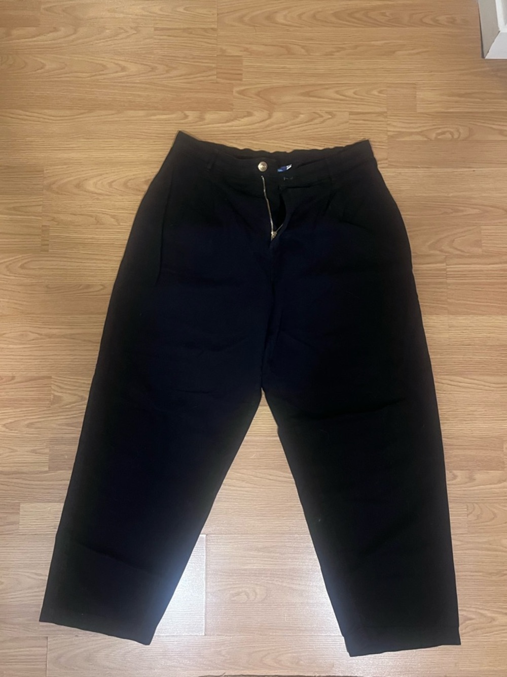 Big Bud Press Black High-Rise Tapered Trousers